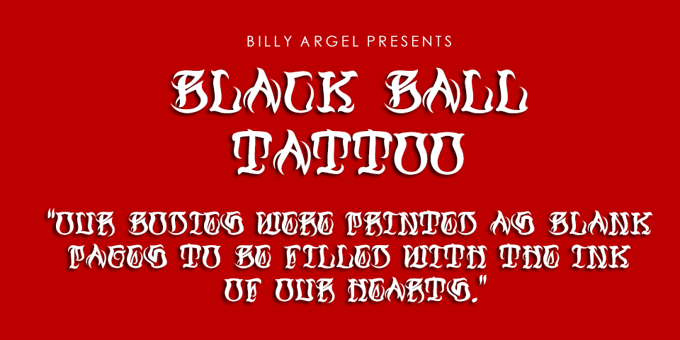 Black Ball Tattoo Personal Use illustration 2