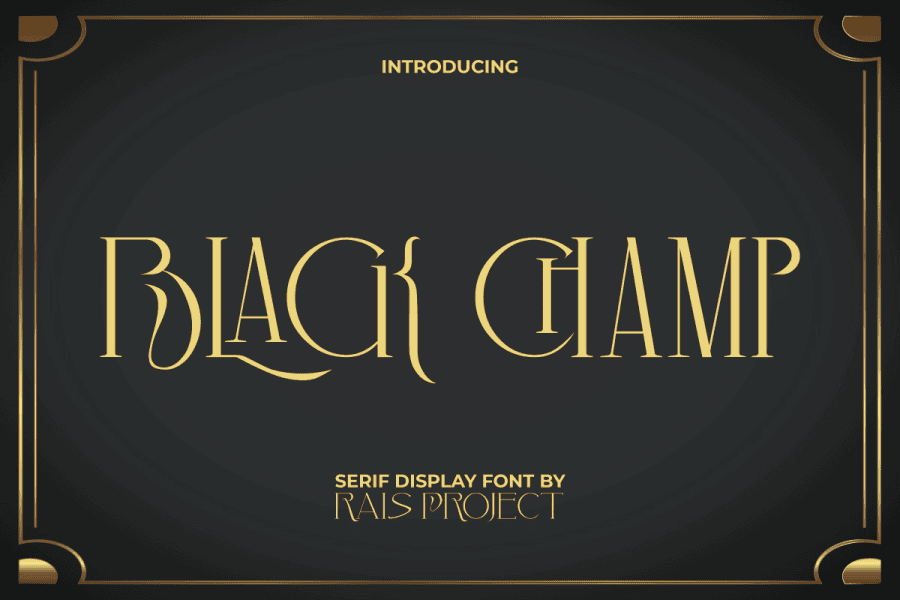 Black Champ Demo Font · 1001 Fonts