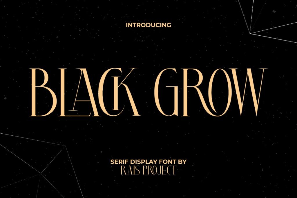 Black Grow Demo Font · 1001 Fonts