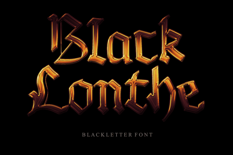 Black Lonthe - Personal Use Font · 1001 Fonts