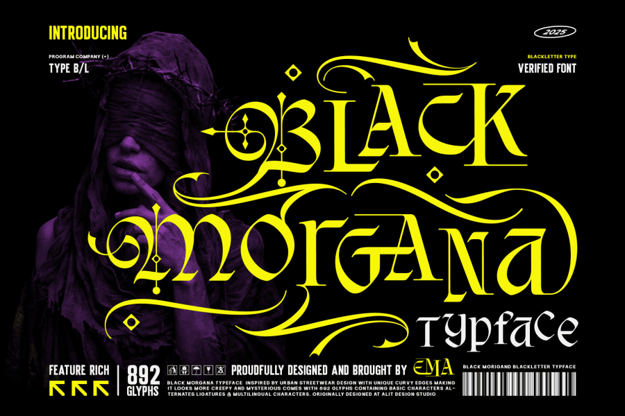 500+ Free Dark Fonts · 1001 Fonts