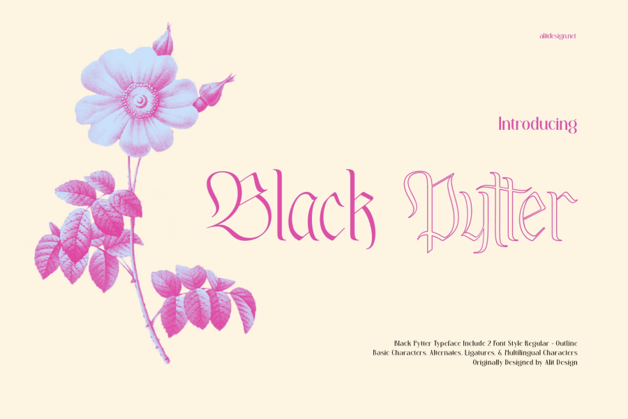 Black Pytter Font · 1001 Fonts