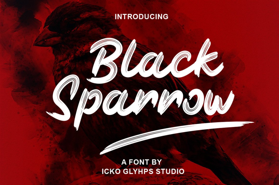 Black Sparrow Font · 1001 Fonts