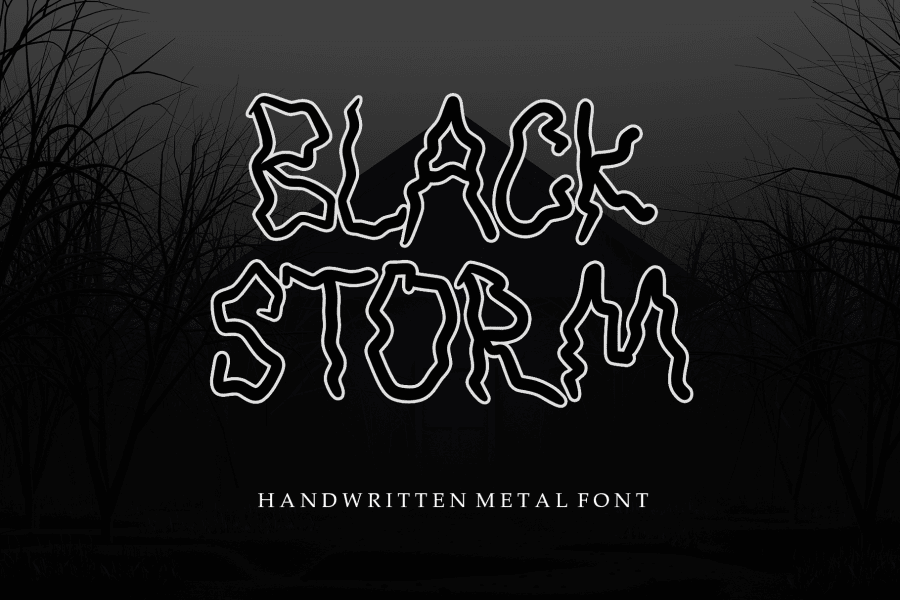 BLACK STORM - Personal Use Font · 1001 Fonts