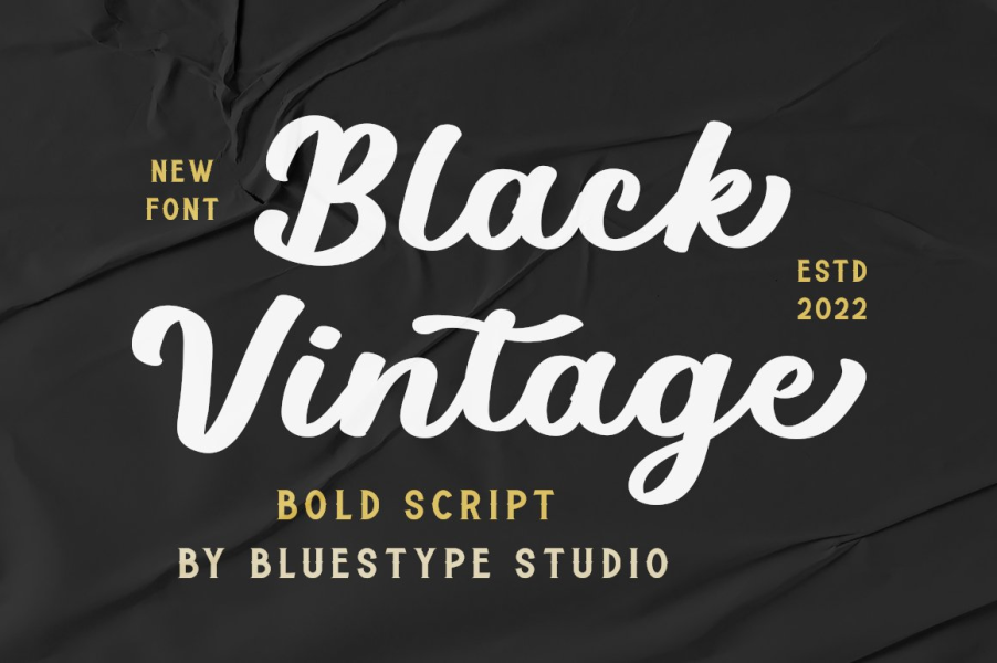 Black Vintage Font · 1001 Fonts