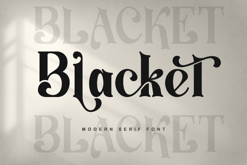 Blacket - Personal use Font · 1001 Fonts