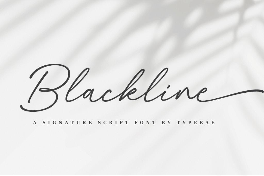 Blackline Font · 1001 Fonts
