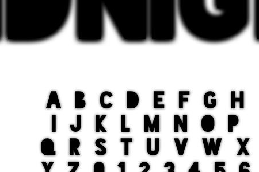 Blacked Out Text Font