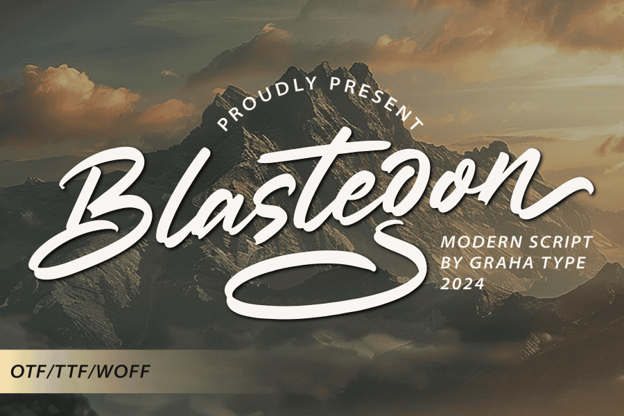Blastegon DEMO Font · 1001 Fonts