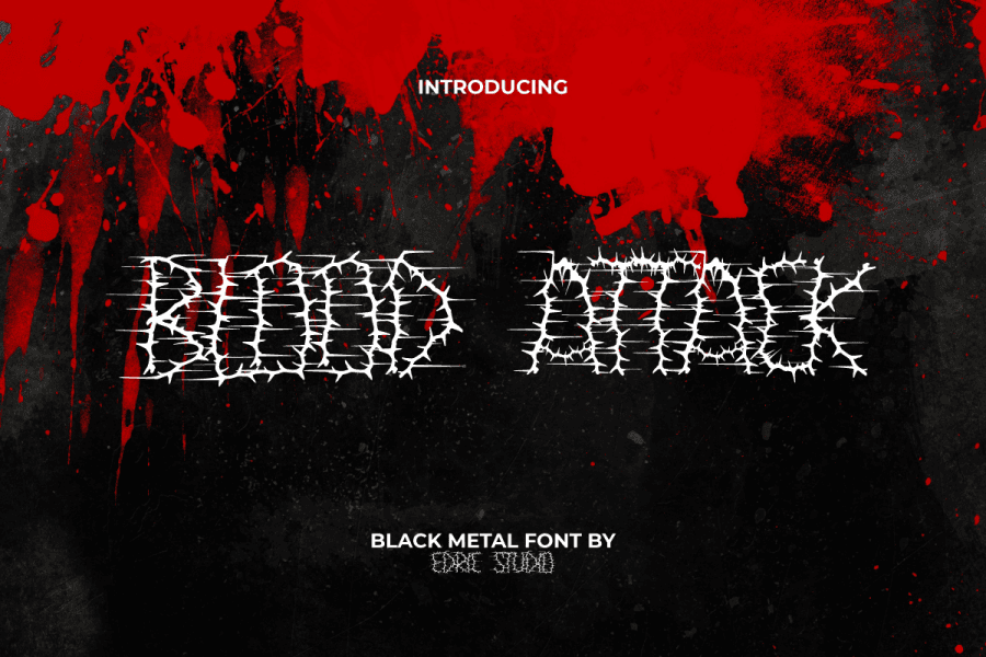 BloodAttackDemo Font · 1001 Fonts