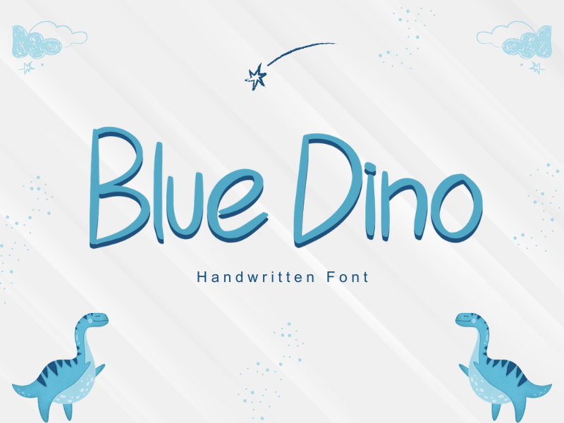 Blue Dino - Personal Use illustration 1