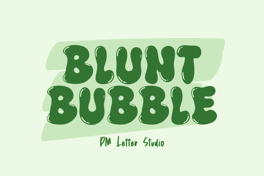 1 Free Blunt Bubble Font · 1001 Fonts
