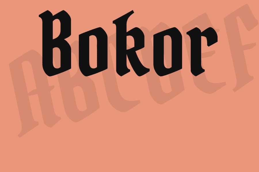 Bokor Font · 1001 Fonts