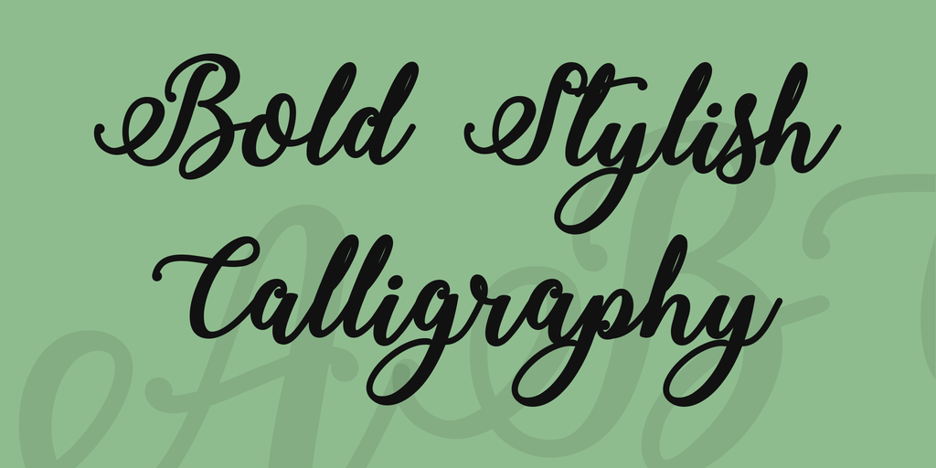 Bold  Stylish Calligraphy illustration 1