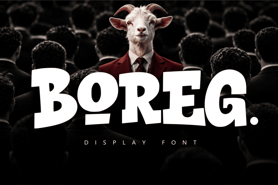 Boreg Font · 1001 Fonts