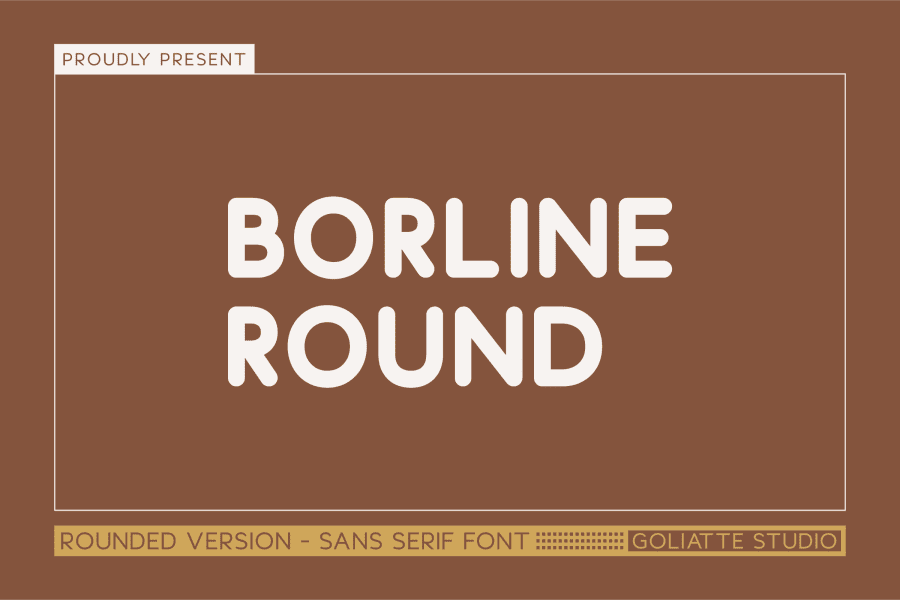 Rounded Informal Font Borline Round Font · 1001 Fonts