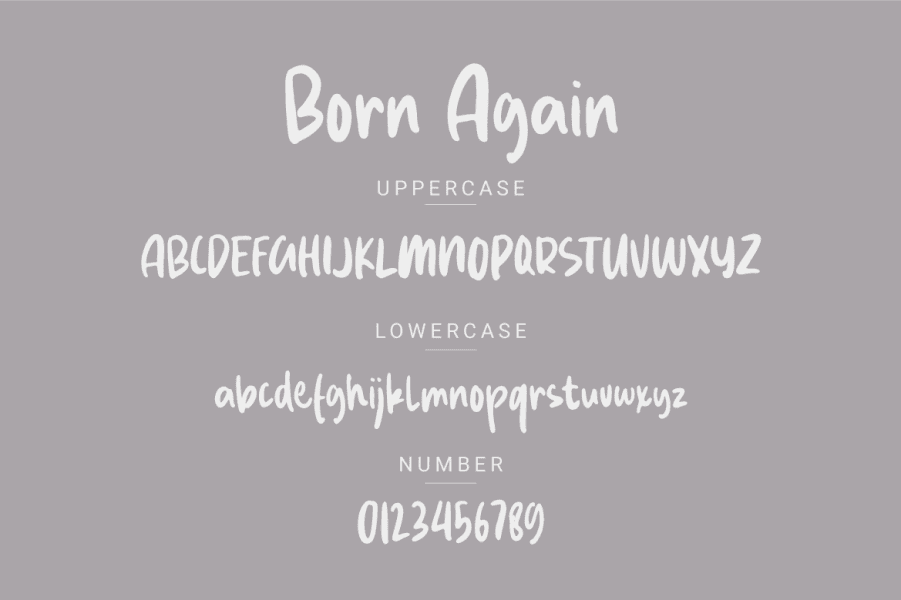 Born Again Demo Font · 1001 Fonts