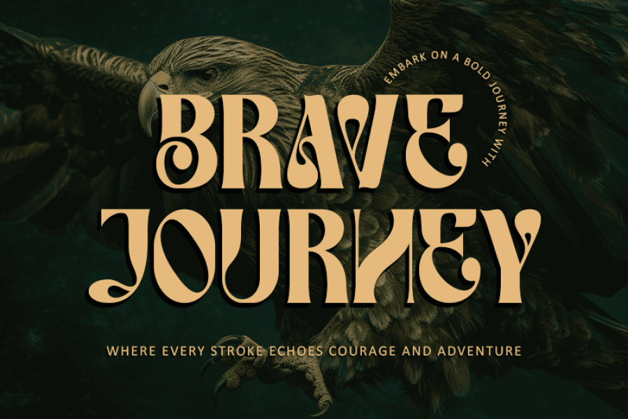 Brave Journey - Personal use Font · 1001 Fonts