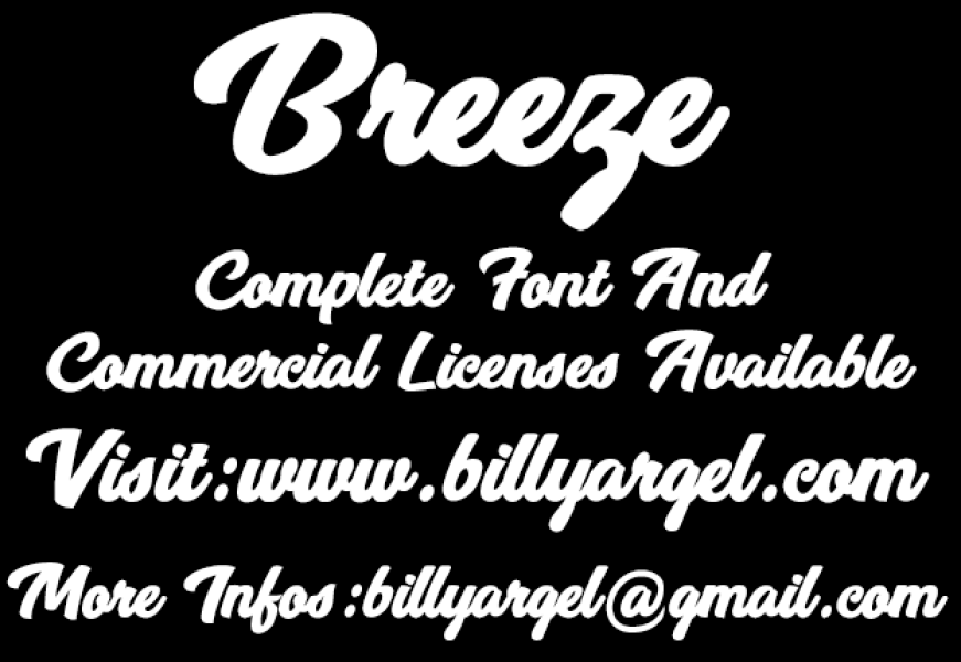 Breeze Personal Use Font · 1001 Fonts