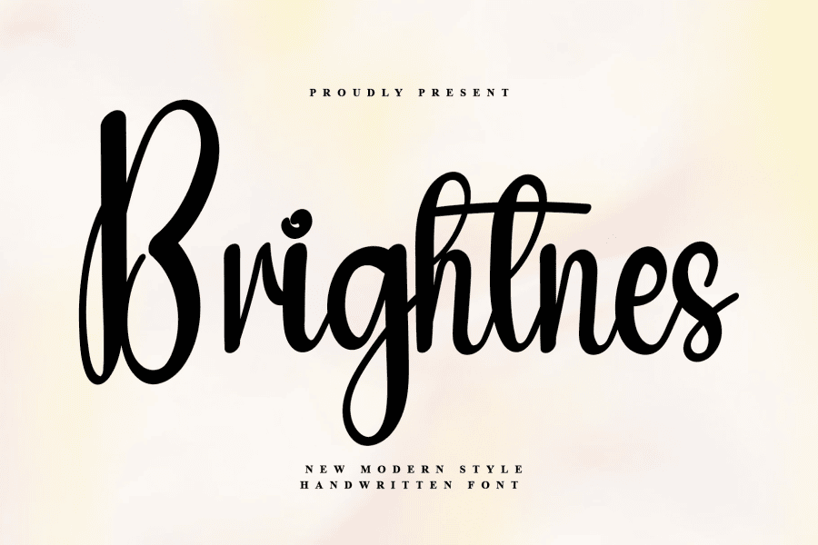 Brightnes Font · 1001 Fonts