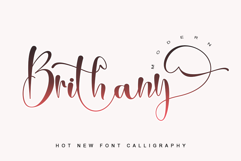 Brithany Modern - Personal Use illustration 2