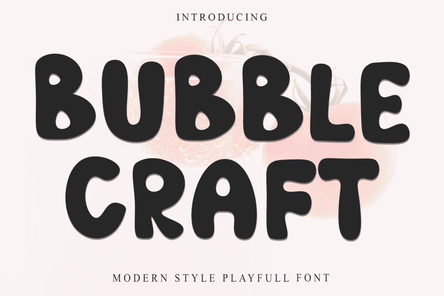 Bubble Craft Font 1001 Fonts