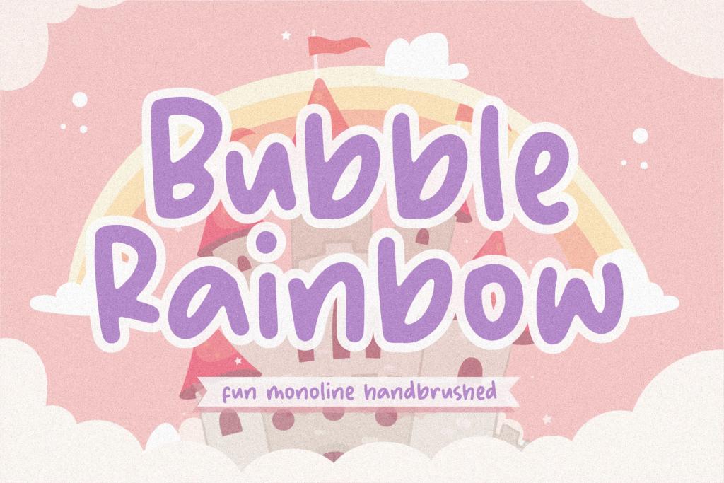 Bubble Rainbow Font · 1001 Fonts