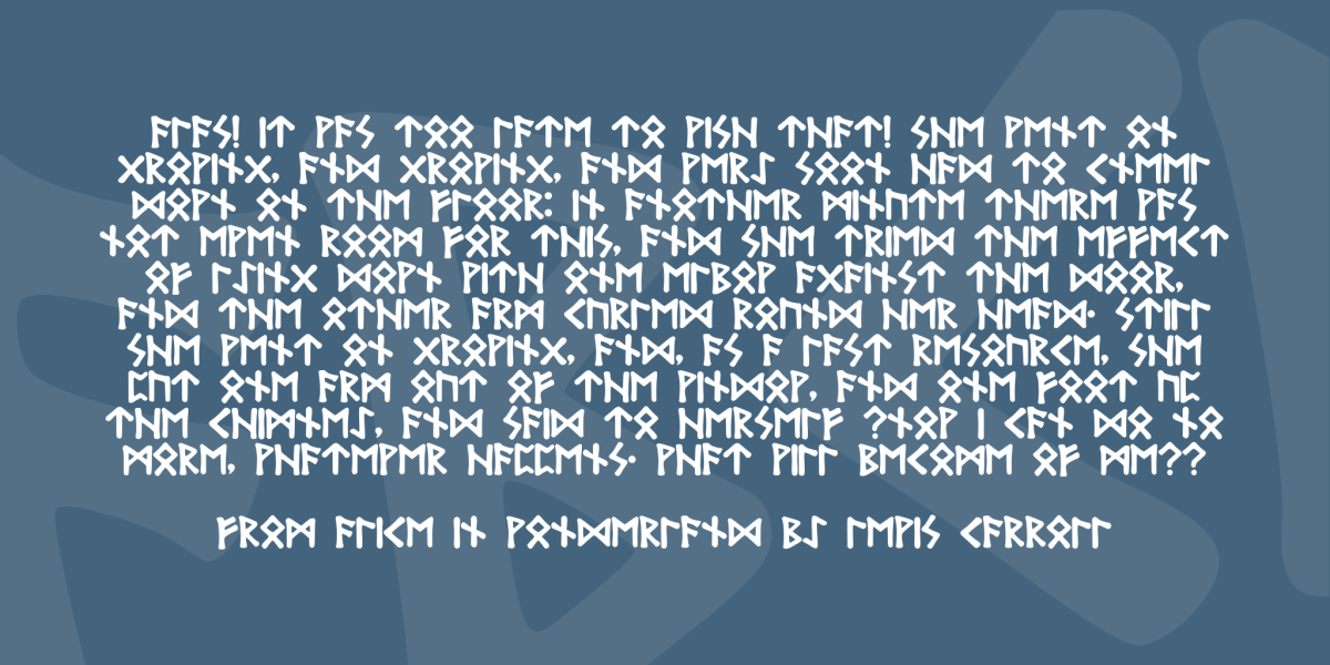 Bubble Runes Font · 1001 Fonts