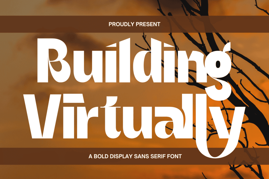Build Font Style Building Virtually Demo Font · 1001 Fonts