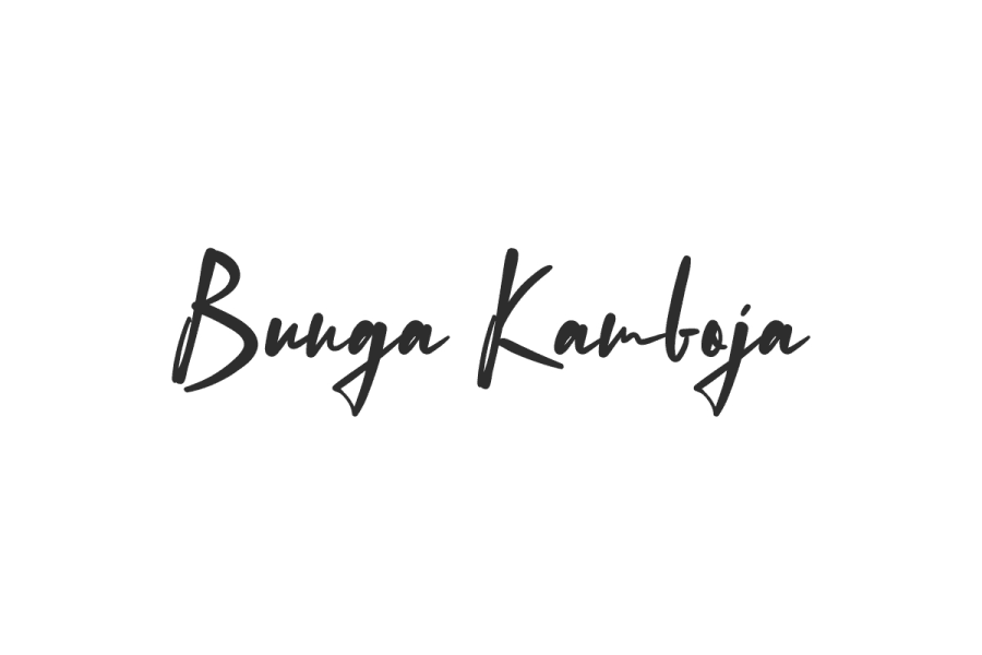 Bunga Kamboja Demo Font · 1001 Fonts