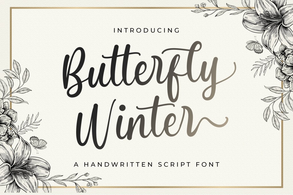 Butterfly Winter illustration 1