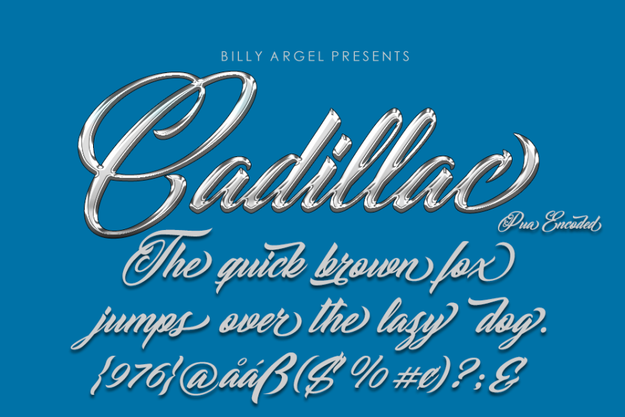 CADILLAC PERSONAL USE Font · 1001 Fonts