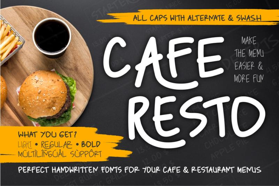 Cafe Risque Font Caferesto Font · 1001 Fonts