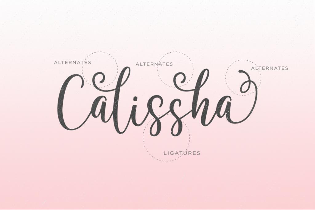 Calissha Script illustration 5