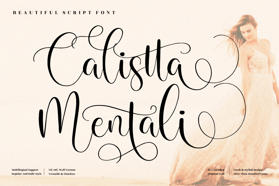 Calistta Mentali Font Family · 1001 Fonts