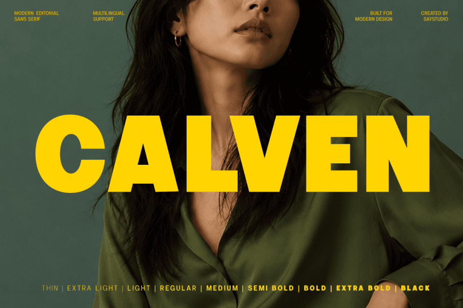 Calven DEMO Font 1001 Fonts calven-demo-font-1001-fonts