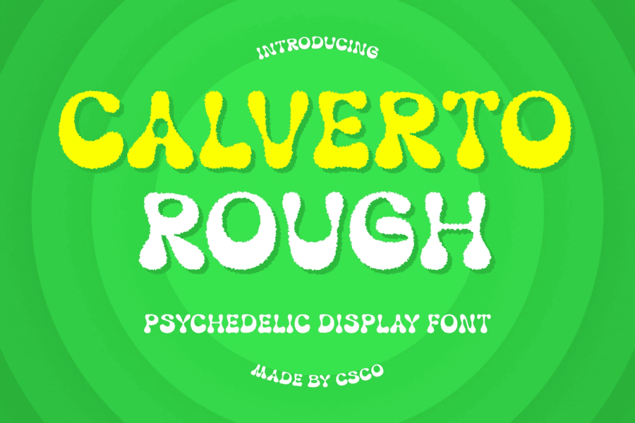 Calverto Rough Demo Font · 1001 Fonts