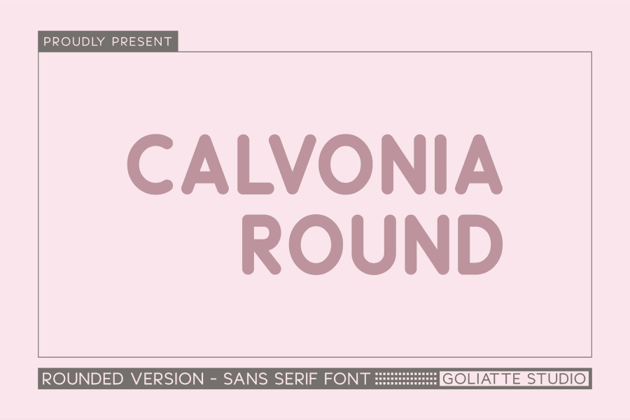 Calvonia Round Font · 1001 Fonts