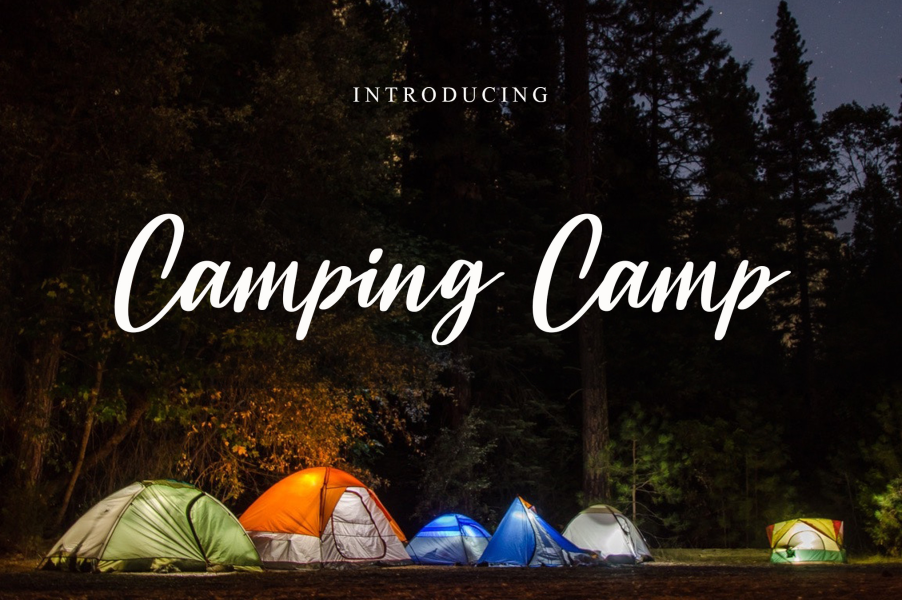 Camping Camp Font · 1001 Fonts