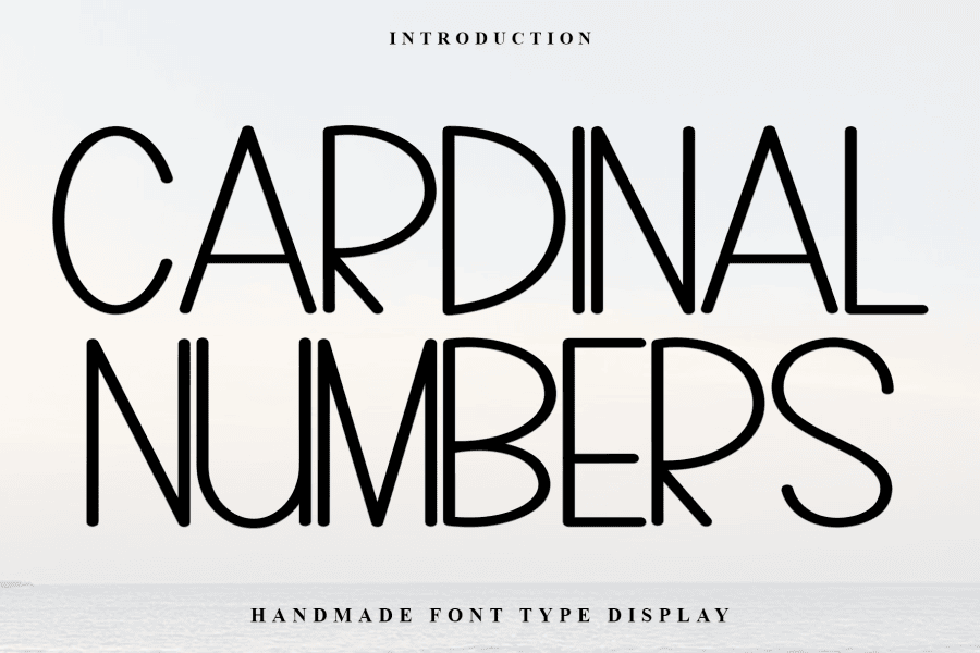 Cardinal Numbers Font · 1001 Fonts