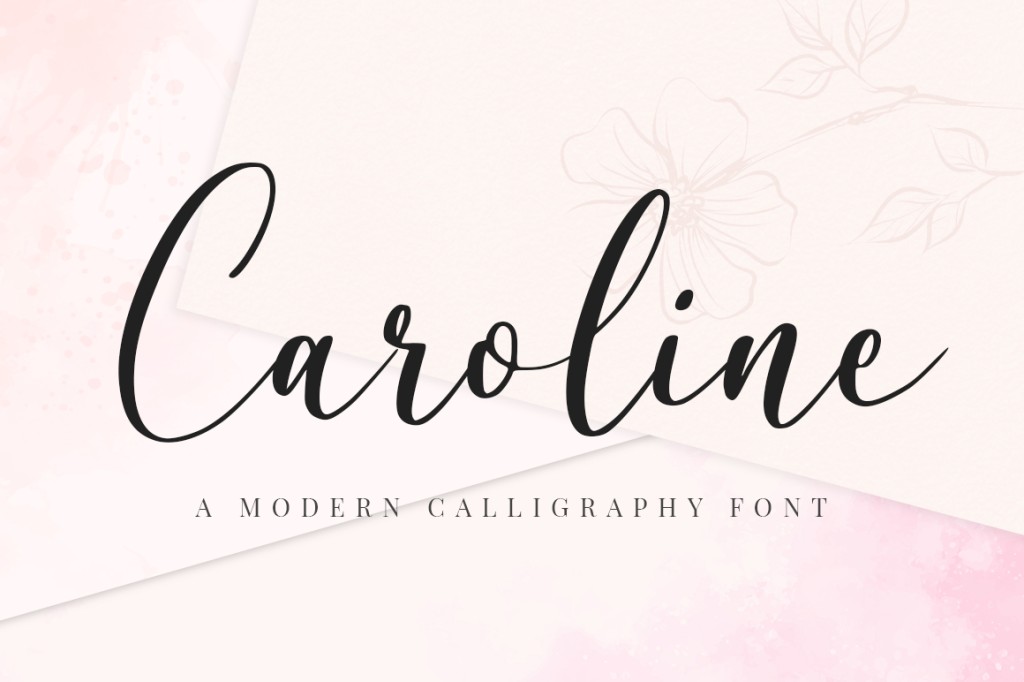 Caroline Font · 1001 Fonts