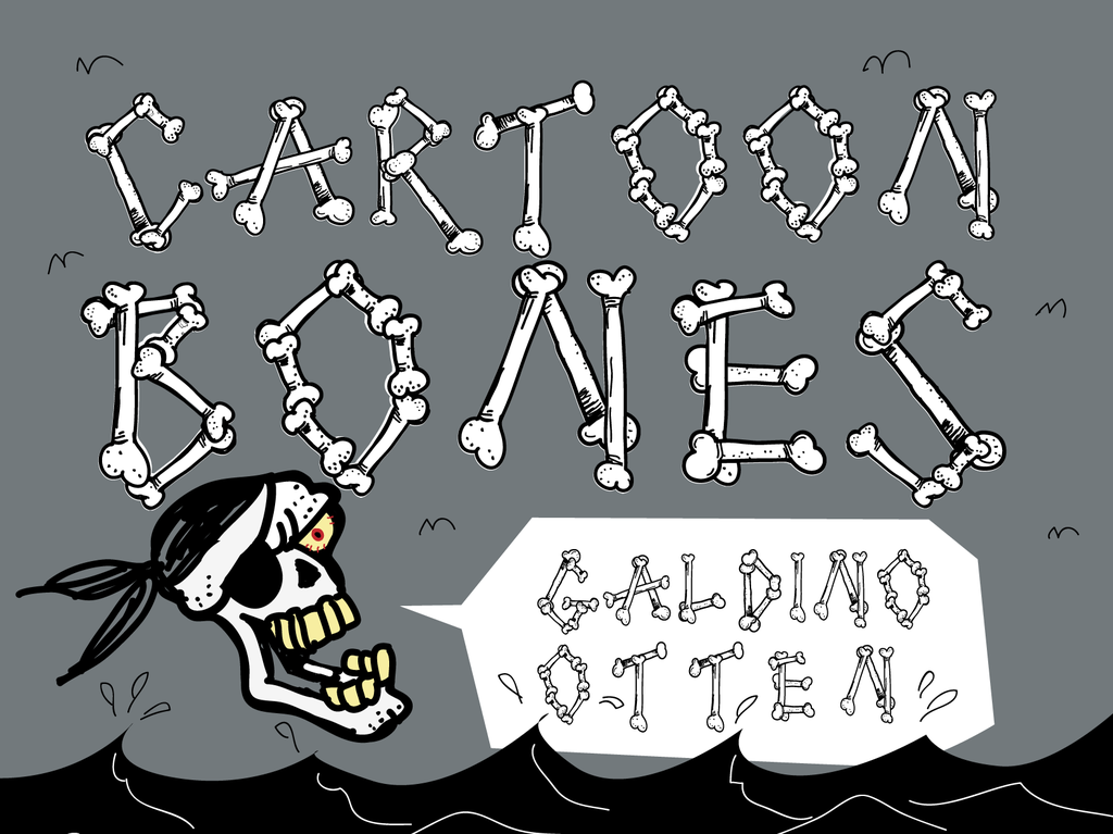 Cartoon Bones illustration 1