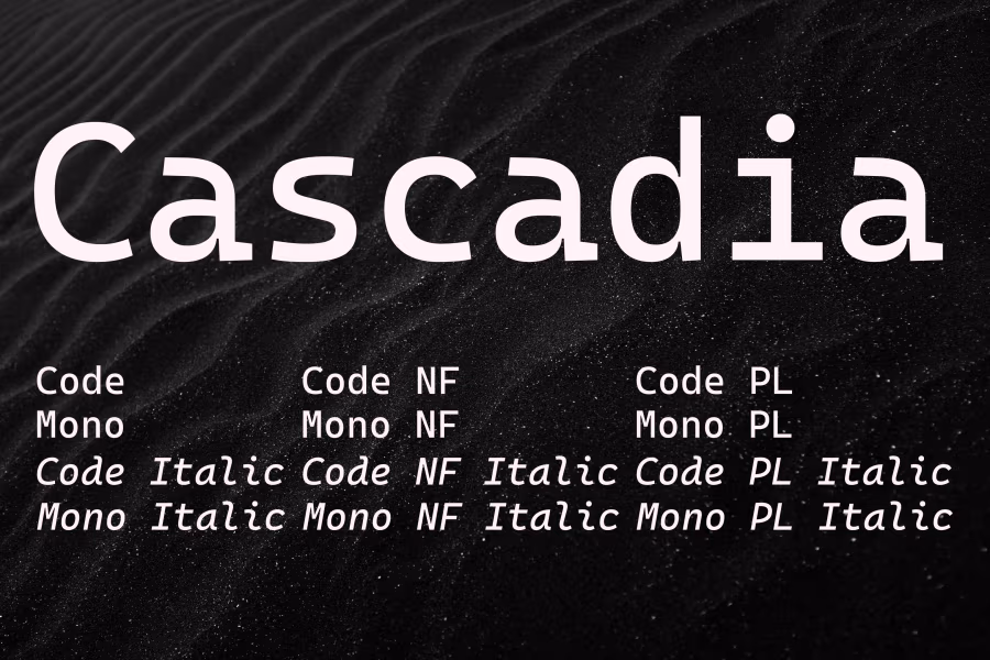 Cascadia by Microsoft — Free Font Download | NoBadFonts