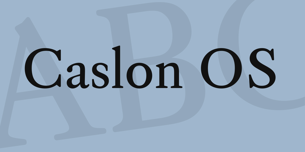 Caslon OS illustration 1