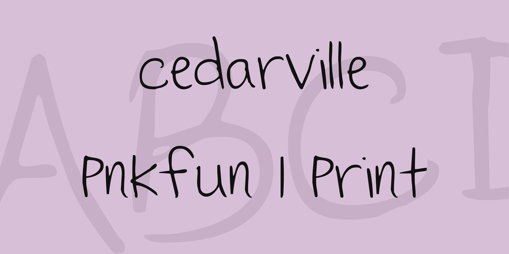 Cedarville Pnkfun 1 Print illustration 2