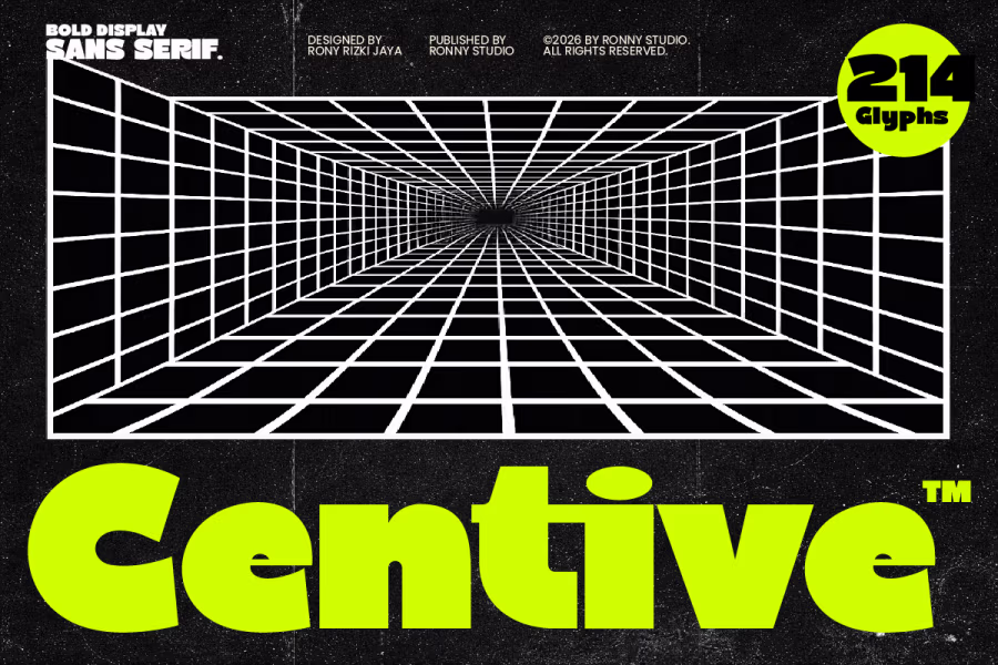 Centive by Ronny Studio — Free Font Download | NoBadFonts