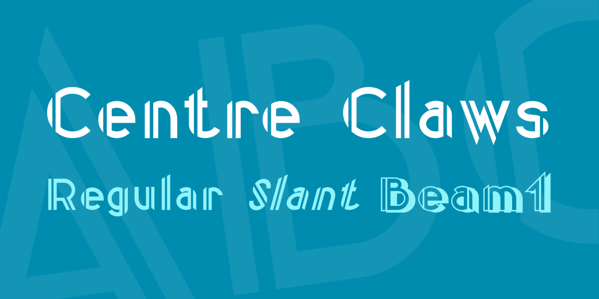 Centre Claws Font Family · 1001 Fonts