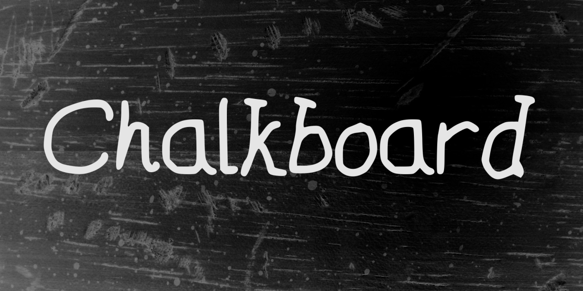Chalkboard Font · 1001 Fonts
