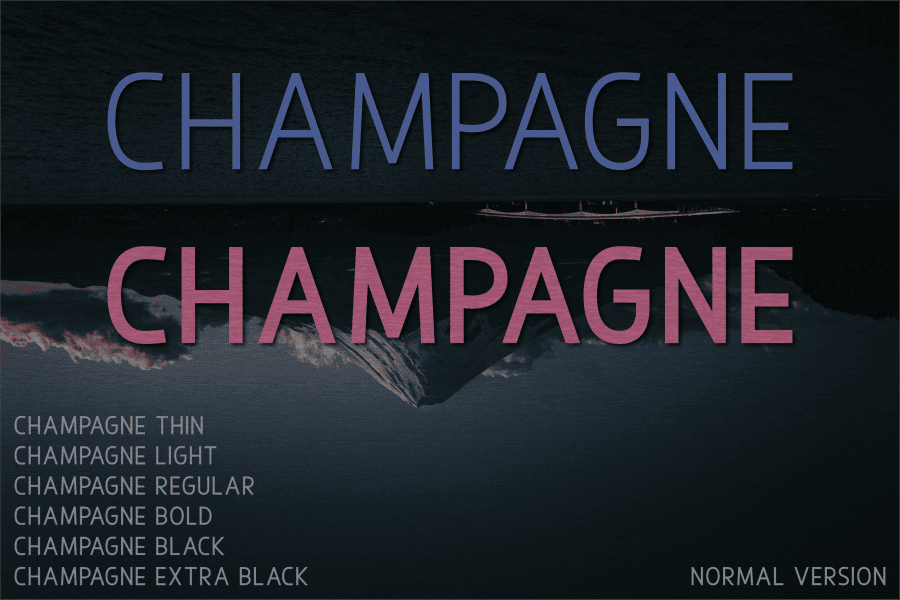 Champagne Font Family · 1001 Fonts