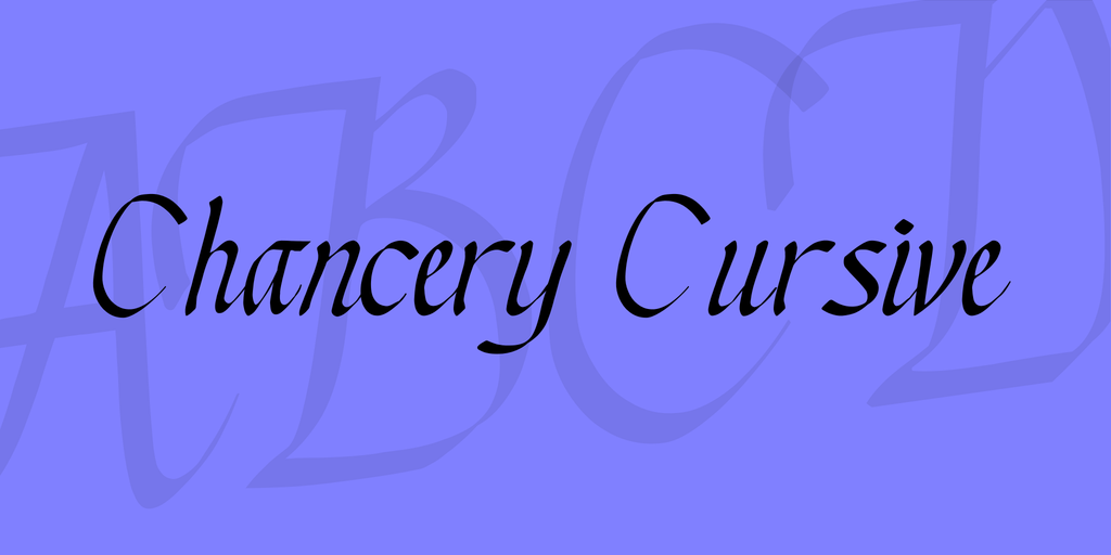 Chancery Cursive illustration 1